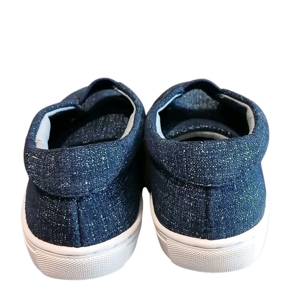 Ruby Label Denim Sparkly Kids Sneakers Shoes Size Slip on US Size 8/26 EU 7in - Picture 3 of 9